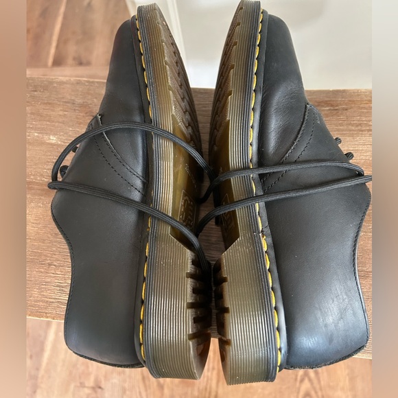 Dr Marten's 1461 Oxford Leather Black Shoes 6M 7L - Picture 6 of 9